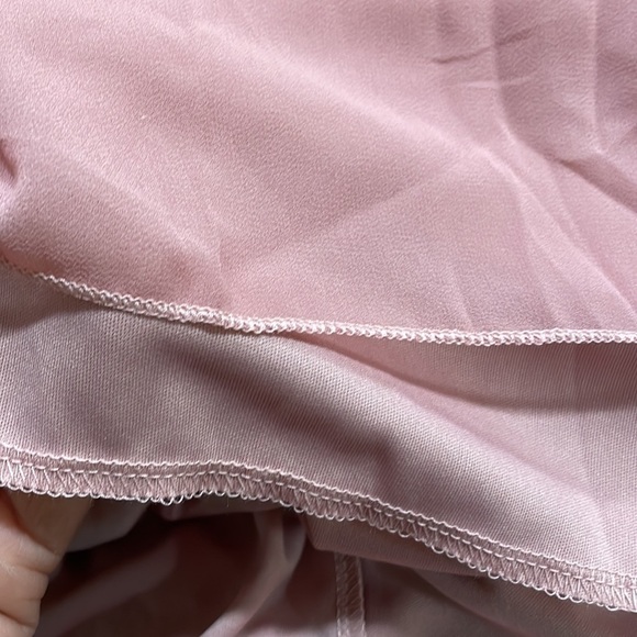 Pink Plus Size Chiffon Style Babydoll Dress - Picture 16 of 16